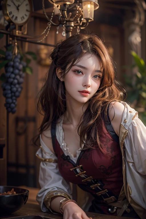 Jennie Blackpink, royal, blonde, large round eyes, large breasts, small nose, full lips, detailed face, elegant dress, romantic pose, dramatic lighting, cinematic, highly detailed, photorealistic, 8k, masterpiece