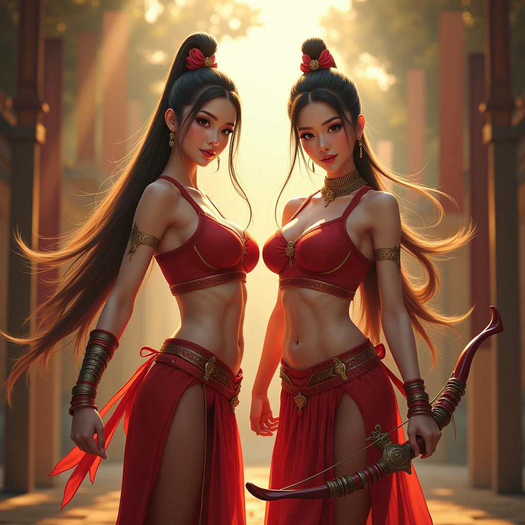 Master piece, best quality, graphics, colors and textures, shaolin temple monk warrior girl, precious face and body, big rounded ass, big and beautiful breast in a shaolin temple