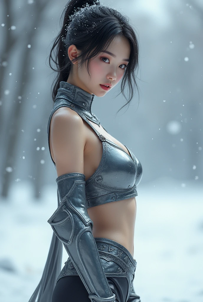 Beautiful Northen dwarf warrior Female, Fair Skin, Long red Braided hair, two braids, celtic tattoos, fur boots, ornate metal bikini armor, leather stripes loincloth, leather belt, on a snowy mountaintop, amazing beautiful athletic toned body, Beautiful D&D Character Portrait, Ominous, Dark Fantasy, Detailed, Fiverr Dnd Character, Octane Render, Digital Art, Extreme Detail, 4k, Ultra Hd, Polished, Beautiful, Hyperdetailed, Intricate, Elaborate, Meticulous, Anime Character, Detailed, Sharp Focus, Wlop, Character Design, Unreal Engine, 3d Rendered, Volumetric Lighting, Reflections, Glossy, Digital Illustration,Unreal Engine, 3d Rendered, Volumetric Lighting, Reflections, Glossy, Digital Illustration, Sensual Pose, Suggestive Pose, Full Body Shot, anatomically correct 💖❤💕💋❣