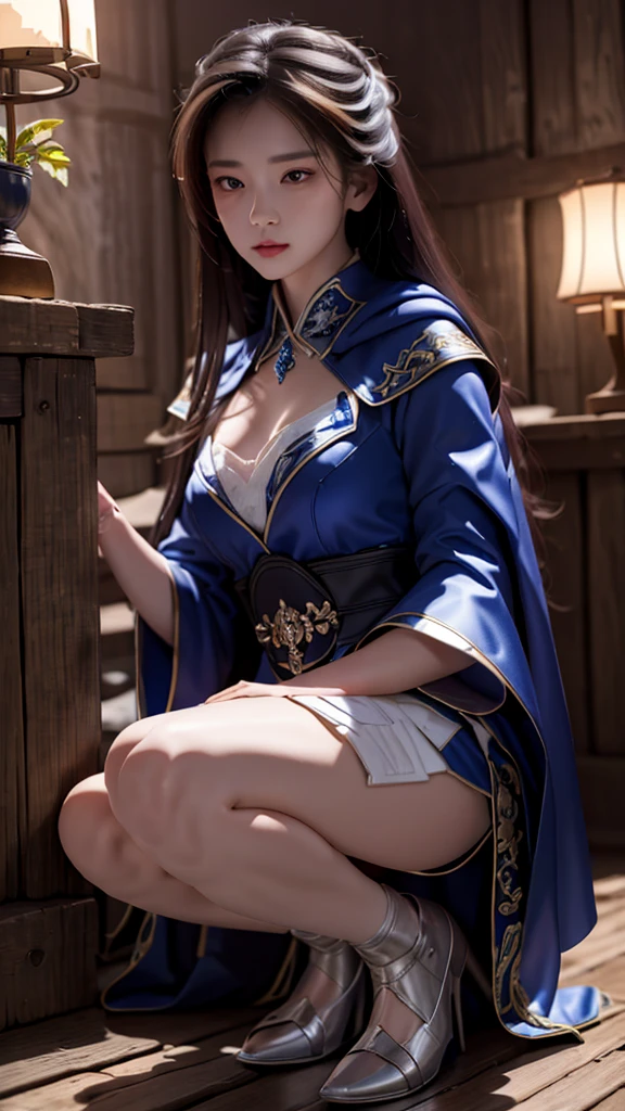 (((Masterpiece))),((top quality)),one beautiful girl,bangs、(belly button)、snow girl, beautiful digital artwork, 美しいsnow girl, beautiful fantasy art, very beautiful fantasy art, beautiful digital art,(cross your legs:1.5)