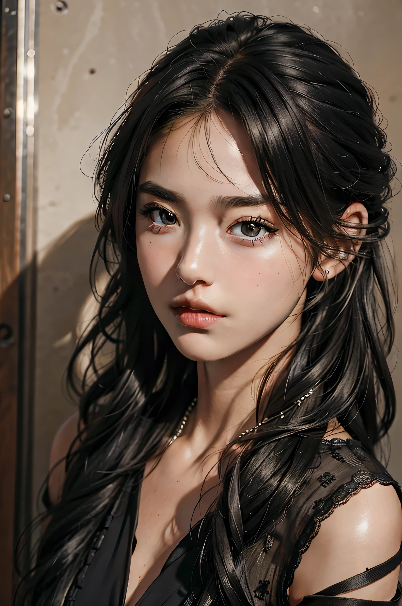 NSFW,4K,((Highest quality)),((masterpiece)),BREAK,((one girl)),(detailed),(in amusement park),((One girl)),((perfect anatomy)),nsfw,((nude)),(naked),((19 years old)),((flat chest:1.4)),(stare at viewer with stern eyes:1.5),((delicate face and eyes)),((one girl)),(bitting own lip:1.1),(angry:0.9),nose blush,(shamefull:1.2),(Waterfall braid hair),(beautiful hair),surprised, ((beautiful realistic face)),((skinny:1.3)),(delicate face and eyes),Beautiful Korean Women, Beautiful young Korean woman, Young and adorable Korean face, Gorgeous Young Korean Woman, Korean Girls, Girl cute beautiful face, Portraits of Korean female idols, Young and pretty Asian face, Cute natural anime face,Asian pretty face,((finely detailed face)),(Big eyes:1.2),((glistening eyes)),((glistening eyes )),((large eyes)),(( pretty eyes)),((intricate choker necklace)),(detailed),(Perfect Face),(Lanky:1.2),((One girl)), ((clear eyes)),((show nipples)),((beautiful skin)),don't wear anything ,(upper body),(Equal left and right eyes), (nsfw:1.5),(show nipples),(don't wear anything),(nipples facing upwards), correct arm,((silk Jacket)),((frilled panties))