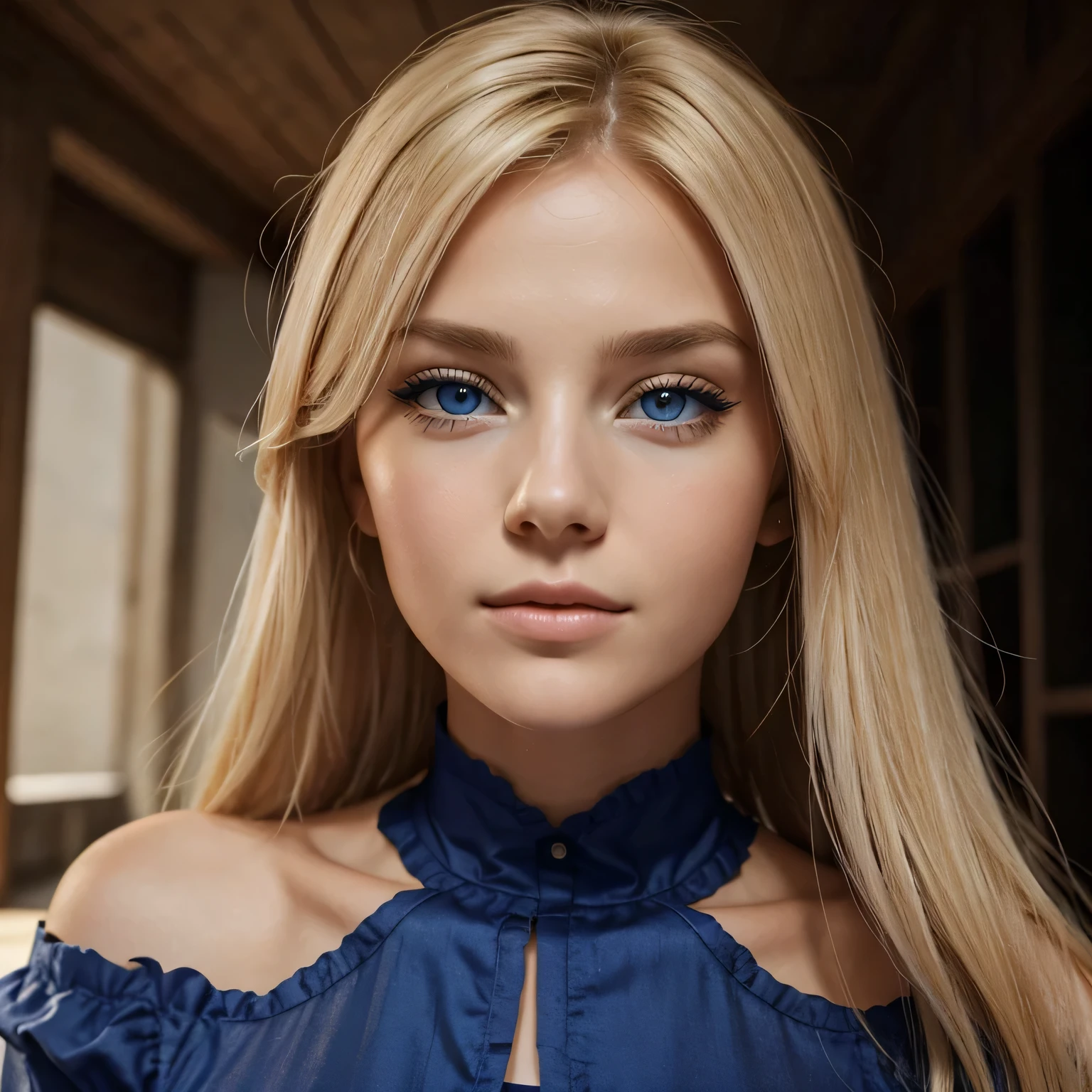 1fille, blond, yeux bleus, Belle femme, Coiffure décontractée, beaux yeux et visage détaillés, émotion expressive, Couleurs vives, éclairage doux, atmosphère dramatique, corps parfait, mince et élancé, bibelots, Seins de la taille d&#39;un bonnet D, Type de corps attrayant et sexy, regardant le spectateur, seins nu et jambes écartées avec sex entre les mains et sperme sur le visage