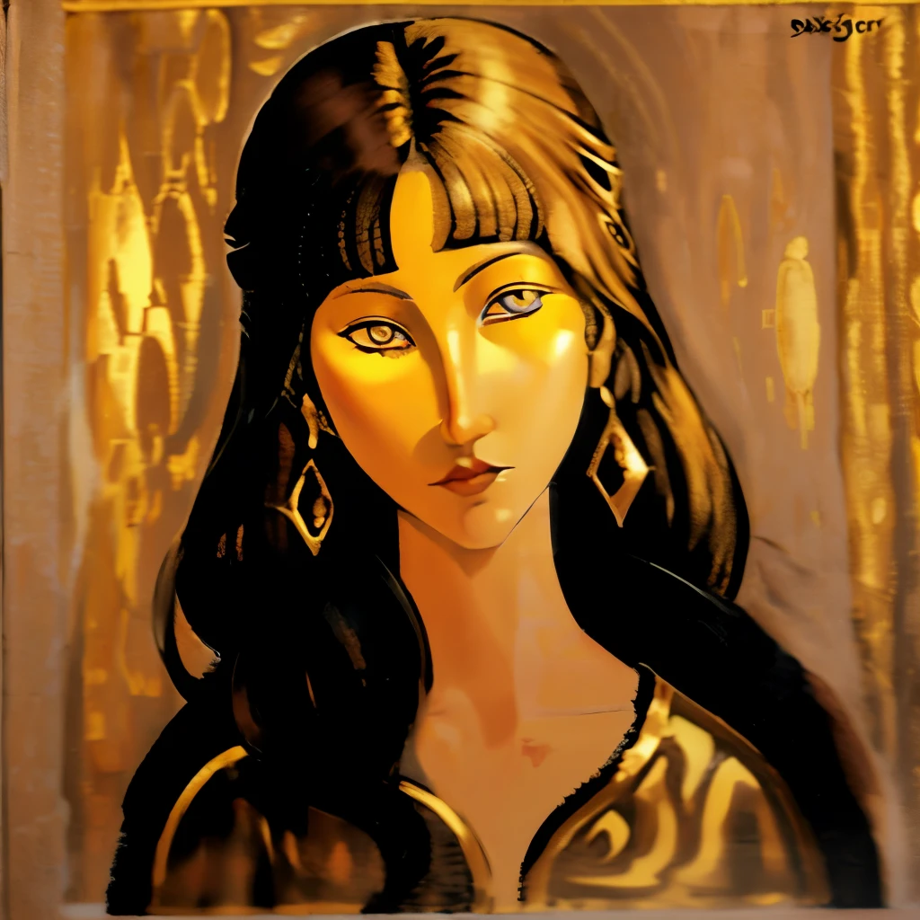 Golden-eyed woman