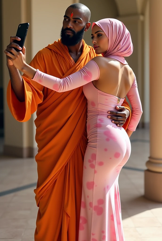 (((Curvy woman in satin salwar))), (((reverse cowgirl))), (((fuck))), (((kissing pussy))), (((hijab))) ((young man in short shorts sitting on chair)) (butts up), (hands on young mans thighs), (hugging) (looking at young man), (curvy), (cheating) (buttocks up), no shirt, full body, sex pose, butts, kiss between legs, (sitting lap),