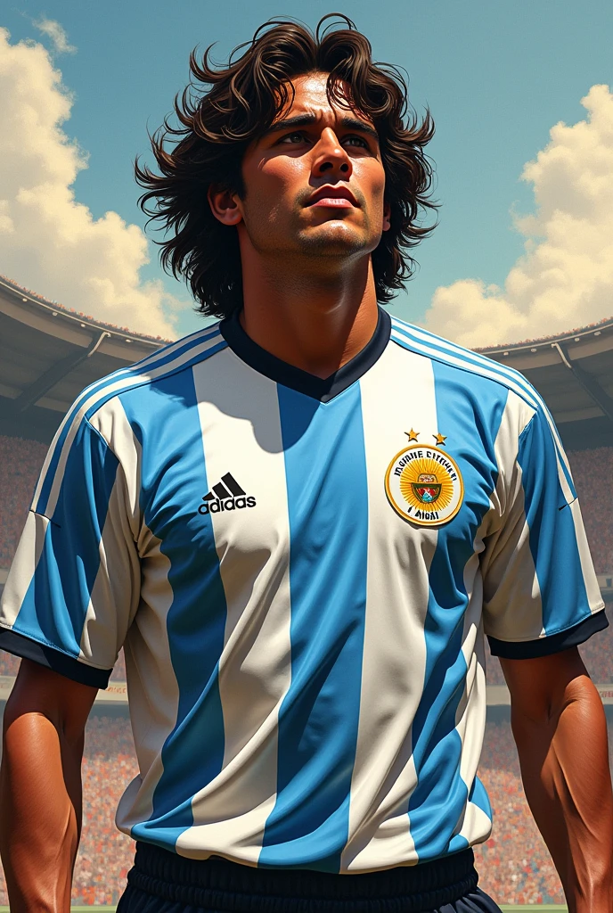 maradona 1986 on canvas
