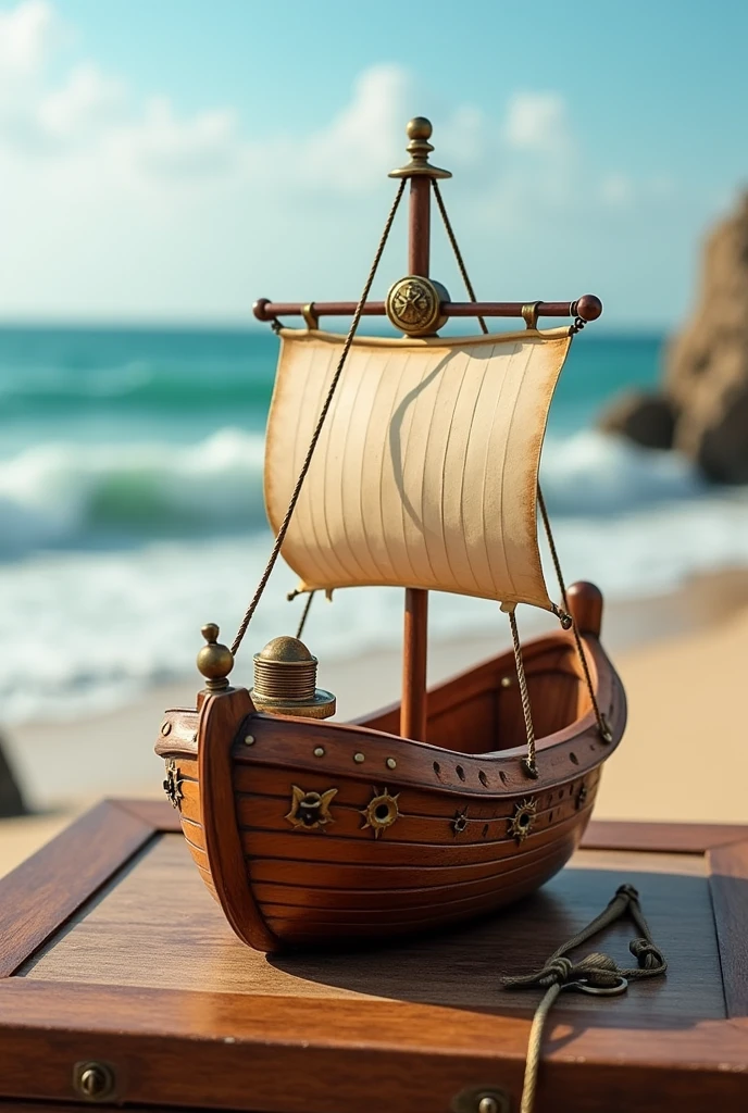 Inkwell in the shape of a boat