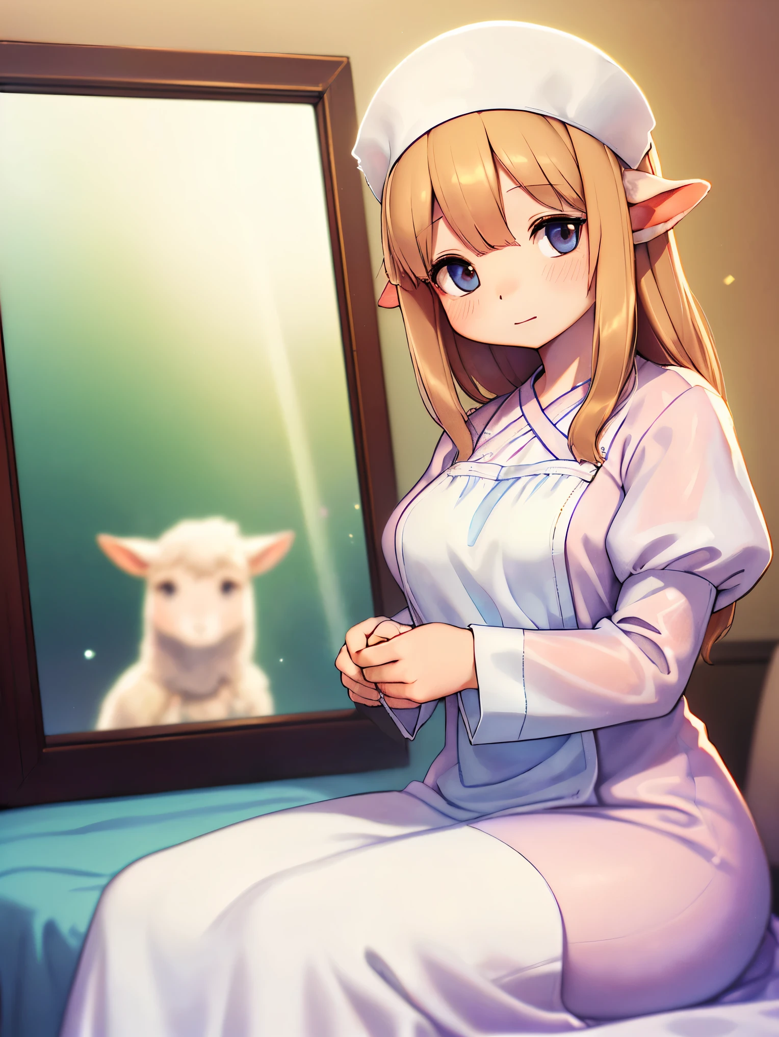 Girls, Smile, Focus on your audience, beautiful lighting, Best Quality, Masterpiece, The ultra-Highres,Naked Lori giving birth,Milk is coming out of the nipple,Next to him, Shota with an excited face is masturbating while touching his dick.