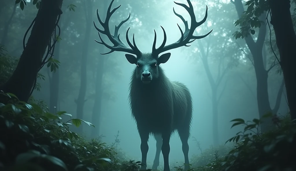 the Divine Beast. She had a Dragon's Head, deer antlers, Lion Eyes, Tigre Coasts, Bear Waist, snake scales, Horse Hooves and Cow Tail. He was extremely threatening and looked at everyone present with clear disdain in his eyes..