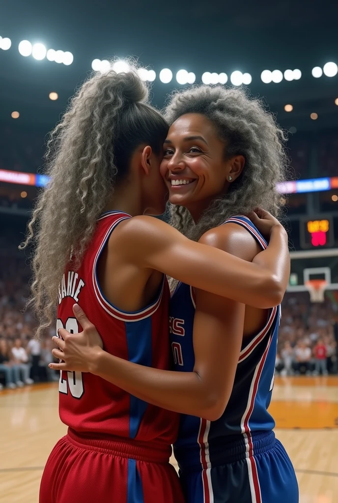 Caitlin clark and angel reese kissing each other