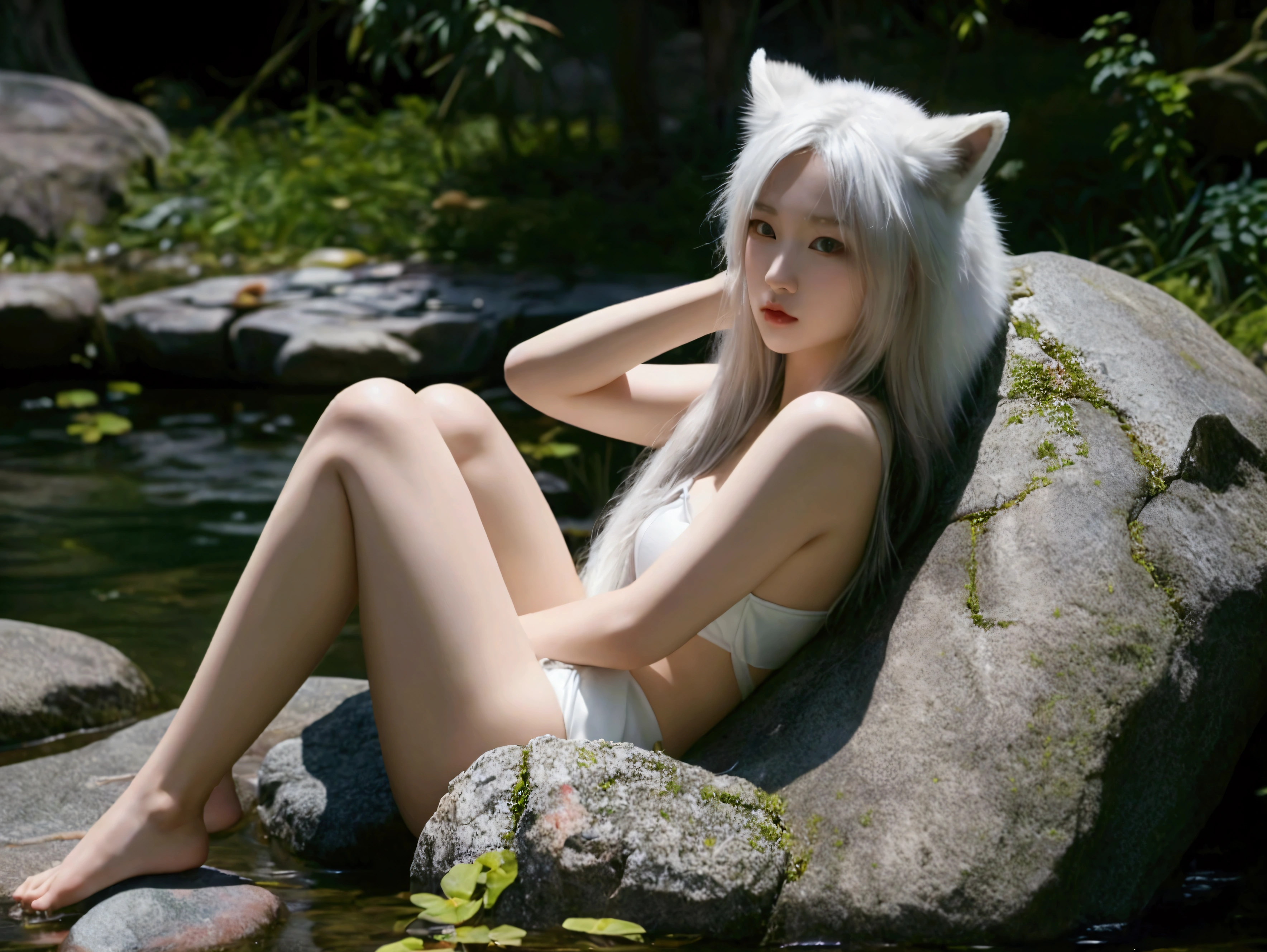 Daji, Nine-Tailed Tail, Fox, Pure Desire, Demon, Fallen, White Hair, Goddess, Beautiful