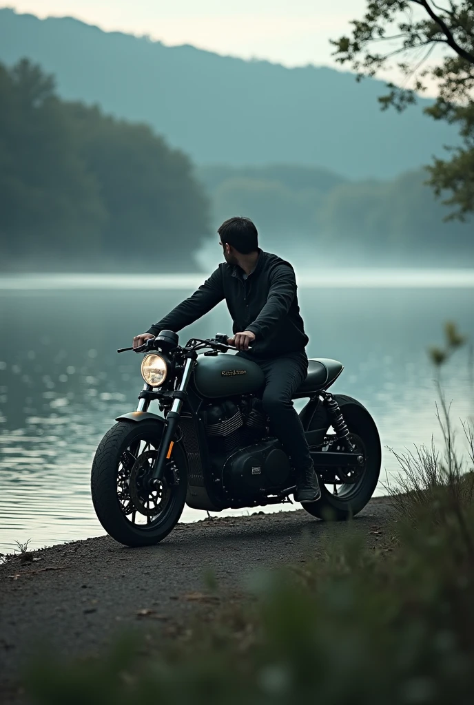 There is a man riding a motorcycle with a skeleton behind him., Album cover, Album coverสำรอง, an old woman, old woman, Profile picture 1024px, badass composition, Reddit memes, meme templates, Accurate images, 🔥 😎 🕹️ 👀 :2, Inspired by Rudy Sisvanto, Funny memes, New AI Competition, Hyperrealistic visuals