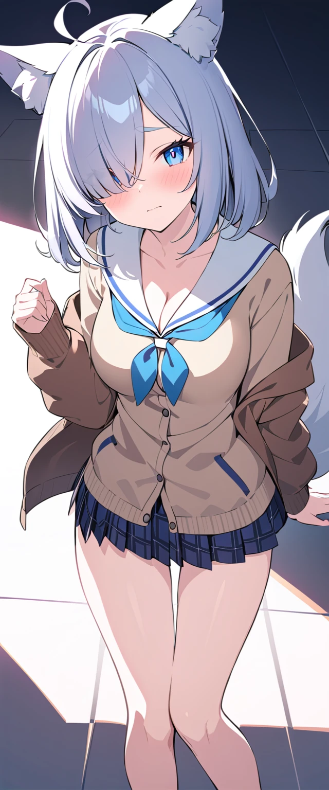 ((shylily)),(masterpiece:1.2),(best quality:1.2),(masterpiece, highest quality:1.2), 8K, young beautiful girl, baby face、clothed big breasts、show me your ears、photo shoot, cute face, thighs, After school classroom, looking at the viewer, embarrassing、smile、no makeup, film grain, chromatic aberration, sharp focus, face light, clear lighting, Ten generations, detailed face, background bokeh、((((((16 year old high school girl))))))、thin waist、sailor suit、dark blue mini skirt、lift the skirt with one&#39;s hands、white small panties、wet、open your legs、dancing