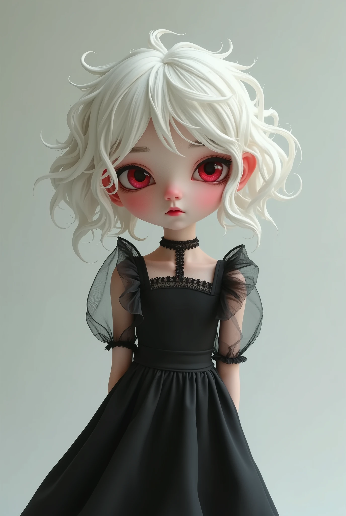 Albino girl, with dark red eyes, short white hair, in black sweater, with a bloody nose, holding a red rose with thorns, in her bloodstained hands, crying blood, (8k, RAW photo, best quality , masterpiece: 1.4), ultra high res, (realistic, photo-realistic: 1.48), detailed eyes, realistic eyes, detailed shadow, looking at viewer, detailed lighting, skirt, black skirt, (detailed hair, realistic hair , realistic lighting, realistic shadow, realistic clothing), realistic skin, (best quality).
