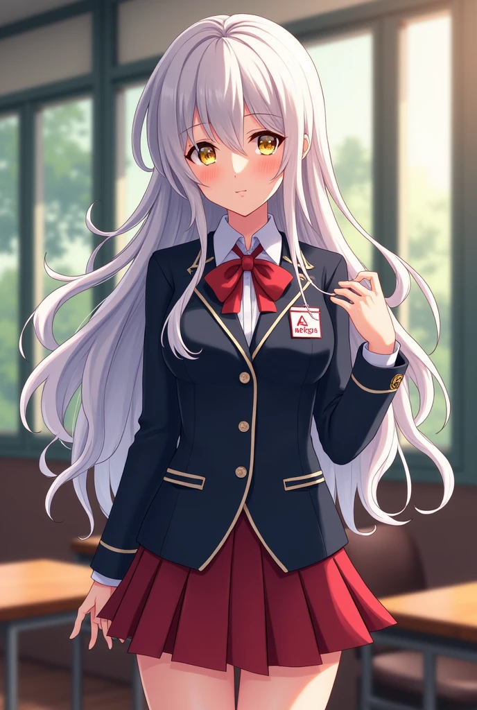 (Masterpiece、Highest quality、Very detailed、4K)、One Woman、Super short skirt、Panties、smile、(((Alice Sakayanagi)))、((Characters from Welcome to the Classroom of the Elite))