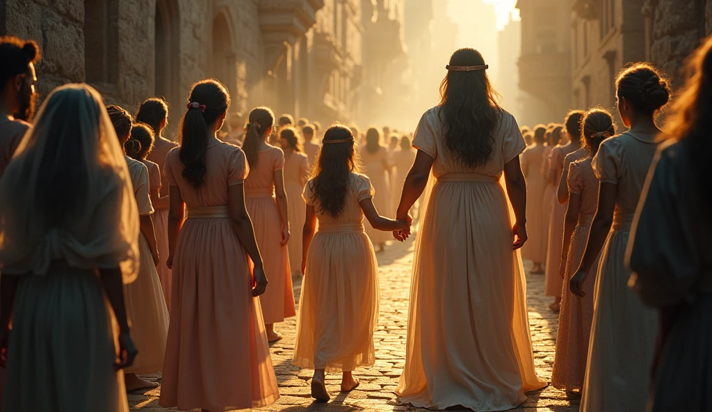 Girls dancing with Jesus