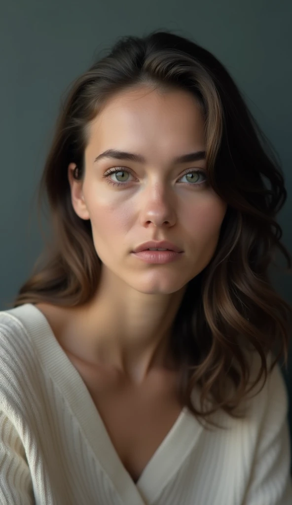 photo of woman, textured skin, dark redhead hair, lower body, extremely detailed blue eyes, beautiful face, detailed natural skin with pores, wearing unfasten silk kimono, busty, focus on perfect face,,,,,, perfect eyes (ectachrome), golden hour, cinematic lighting, (hazy filter, film grain:1.2). 8k, highly detailed, detailed skin texture, natural skin texture, perfect eyes, perfect iris, high detail eyes, detailed iris, detailed cloth texture, perfect eyes, detailed eyes, (high quality, best quality:1.3), Extremely high-resolution, film grain, dslr, Kodak Portra 400 camera f1.6 lens, 35mm, Fujifilm Superia Premium 400, Nikon D850