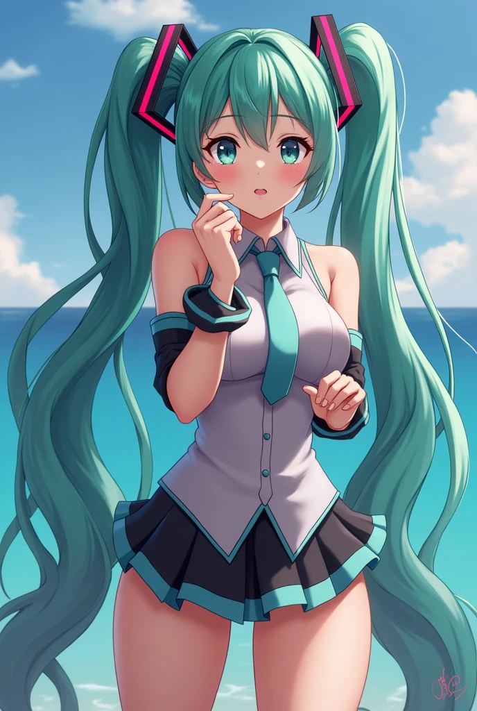 Hatsune Miku,naked,tie