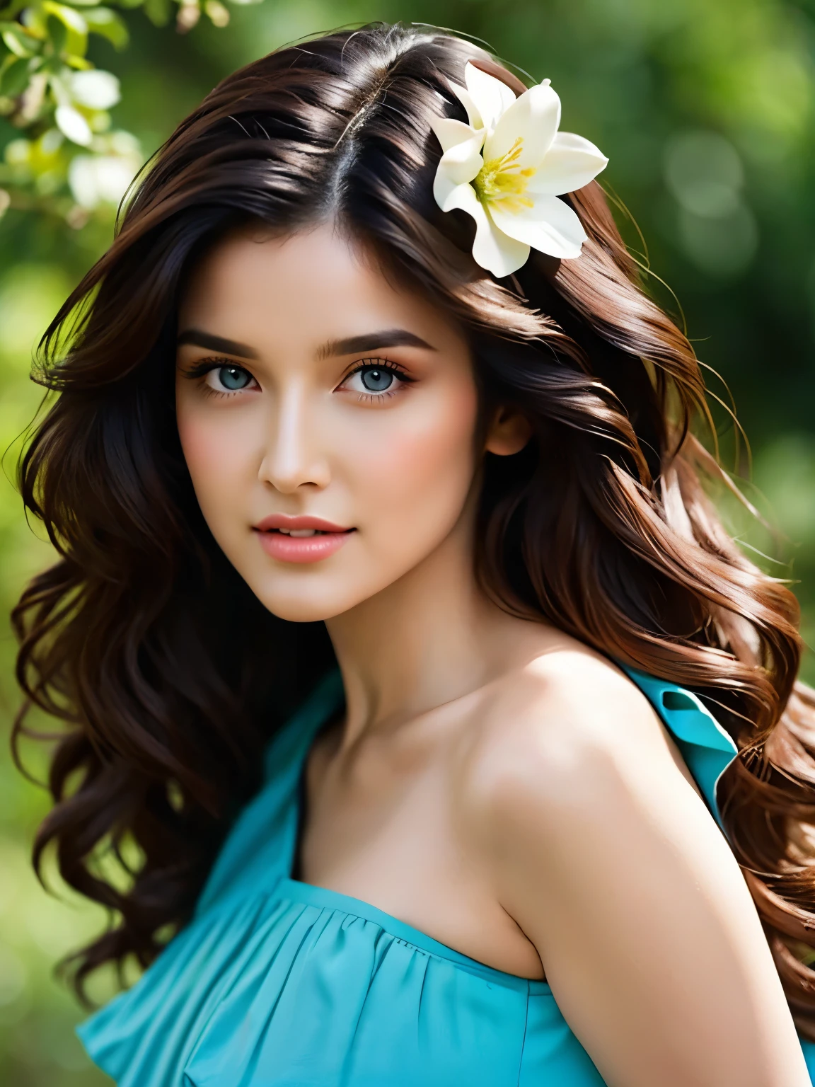 Elegant lady dancing in a vibrant garden, adorned with beautiful flowers and lush foliage. Her flowing dress gracefully sways with her movements as she effortlessly glides across the scene. Her detailed eyes sparkle with joy, captivating everyone who lays eyes on her. Her luscious lips, exuding a charming smile, adds to her irresistible allure.
This masterpiece is crafted using the technique of Giclee, known for its unparalleled color accuracy and high-resolution details. It portrays the elegance and beauty of the subject with the utmost precision. The artwork is reminiscent of the distinctive style of Henry Asencio, known for his passionate and evocative artwork. The colors used are vivid and vibrant, bringing life to the entire composition.
The scene is bathed in exquisite lighting that accentuates the fine details and creates a sense of depth. The carefully applied palette knife strokes enhance the texture and give the artwork a unique and expressive quality. The use of a single shot perspective provides an intimate view of the lady, capturing her elegance and grace in a single frozen moment.
This artwork is created with the highest attention to detail, ensuring every aspect is meticulously rendered. From the delicacy of the lady's features to the intricate patterns of the surrounding flowers, every element is brought to life in a realistic and photorealistic manner. The richness of colors and the sharp focus further enhance the overall quality of the image.
The composition exudes a sense of impression and invites viewers to immerse themselves in the enchanting world depicted. The artwork effortlessly combines elegance and embellishment, creating a captivating and mesmerizing visual experience. The color palette used enlivens the scene with a harmonious blend of hues, adding depth and bringing the artwork to life.
Embrace the elegance and beauty of this Giclee masterpiece, immerse yourself in its vibrant colors and intricate details. Let the artistic style