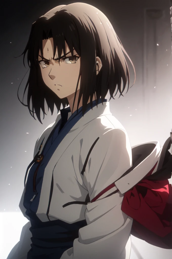 best quality, masterpiece, highres, solo, (ryougi_shiki_karanokyoukai:1.10), angry, annoyed, portrait, looking at viewer, anime_style, 36 