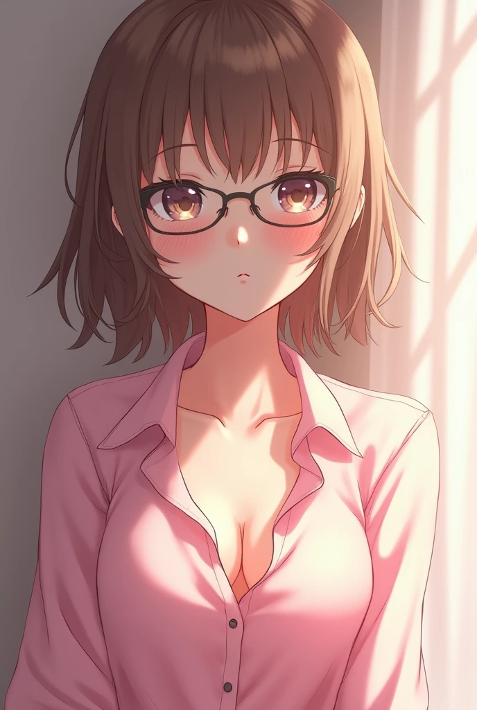 nsfw,uncensored,best quality,(masterpiece:1.3),absurdres,highres,16K, ultra high res, official art,illustration,extremely detailed, nsfw, (veiny penis:1.0), (large penis:1.3), (testicles:1.1), (1boy:1.2), (fellatio:1.6), (oral:1.0), kiss, (erection:1.2), solo focus, from side, (beautiful detailed eyes), (1girl),(solo),(idolmaster), (((Aaron))), (20yo, beautiful girl), (beautiful brown eyes),((((beautiful orange hair)))), ((short hair)), (((green rim glasses))), (wet hair), (wet skin), ((sweat)), ((steam)), (((flat chests,large breasts))), (one eye closed),single, (((gray sports bra and gray sports panty:1.3))), (perspired:1.2), (pubic Orange Hair:1.3),(open mouths,cum on mouths:1.2),1girl have kneeling,bed room,night time,,(bitch),(Commemorative photo:1.5),(spoken heart:1.7),(peace sign:1.5),(look at viewer),