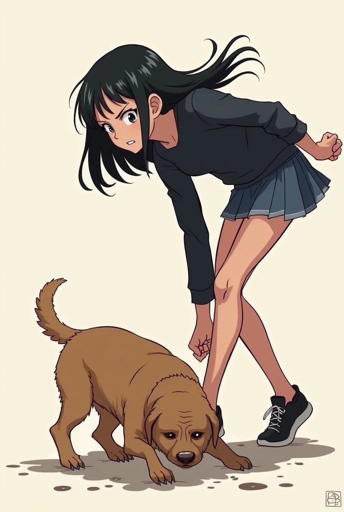 Dog riding his owner