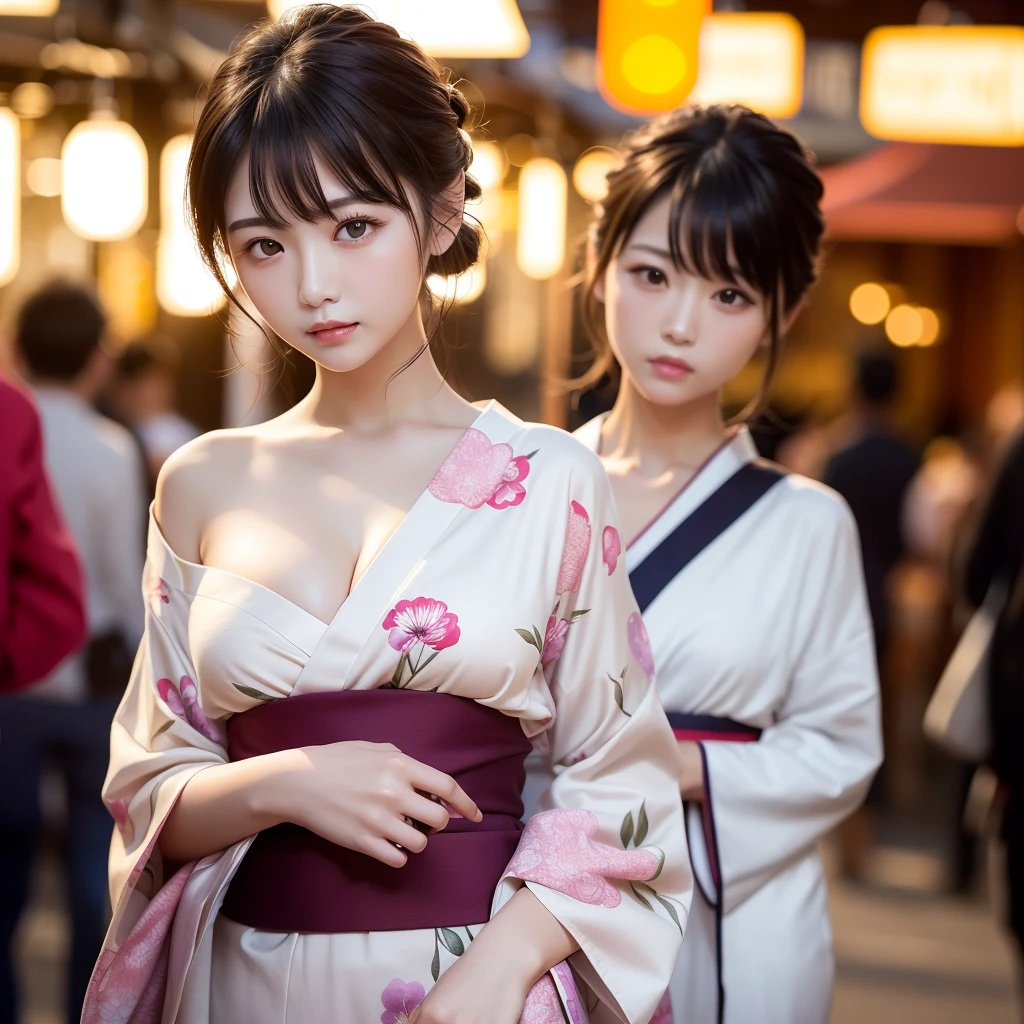 (2 Japan girls in yukata: 1.4), sweaty 4k, (yukata: 1.4), loli Japan poses for two, Japan loli wearing yukata, fireworks display, date for two, smile, whole body, open mouth, open mini yukata, mini yukata about to take off, fireworks display by the lake, sensual pose, (translucent body, smooth translucent white skin: 1.2),, opping tro potion, Sakimi-chan HDRI, Background Bokeh, Background Gradient, Strong Wind, (Photorealistic: 1.4), (8k, RAW Photo: 1.2), (HDR: 1.2), (Shallow Focus: 1.4), (Sharp Focus: 1.4), ((A Girl Has Her Breasts Grabbed by a Girl:1.4)),(Firework Cascade:1.4)