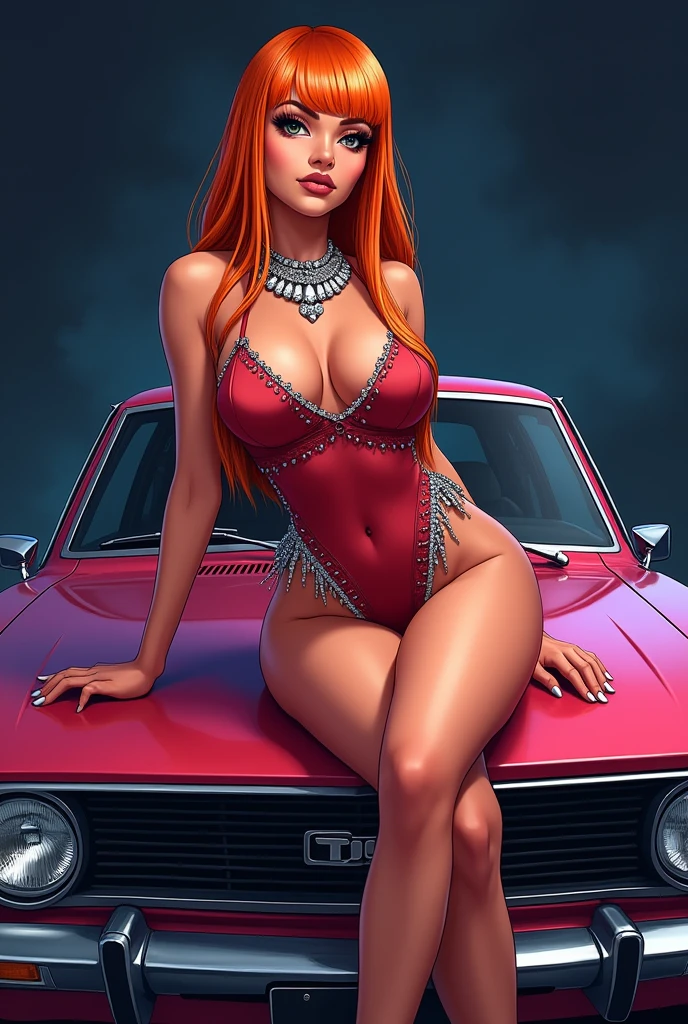 CARTOON_jessica_rabbit_aiwaifu,aiwaifu,
hair over one eye,red hair,narrow waist,very long hair, big hair, tall female, toned,makeup,lipstick,large breasts,eyeshadow,green eyes,thighs,huge breasts,red lips,lips,curvy,thick thighs,wide hips,collarbone,long legs, one eye covered, 
elbow gloves,purple gloves,dress,bare shoulders,cleavage,red dress,strapless,strapless dress,side slit,jewelry,earrings,long dress,cocktail dress,pantyhose,thighhighs,
official art,extremely detailed CG unity 8k wallpaper, perfect lighting,Colorful, Bright_Front_face_Lighting,shiny skin, (masterpiece:1.0),(best_quality:1.0), ultra high res,4K,ultra-detailed, photography, 8K, HDR, highres, (absurdres:1.2), Kodak portra 400, film grain, blurry background, (bokeh:1.2), lens flare, (vibrant_color:1.2),professional photograph, (beautiful_face:1.5),