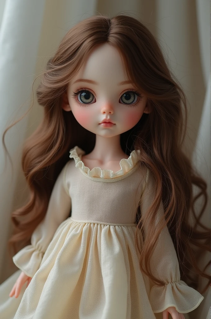 Blyth Doll, brown curly hair, Caucasian skin, eyes browns