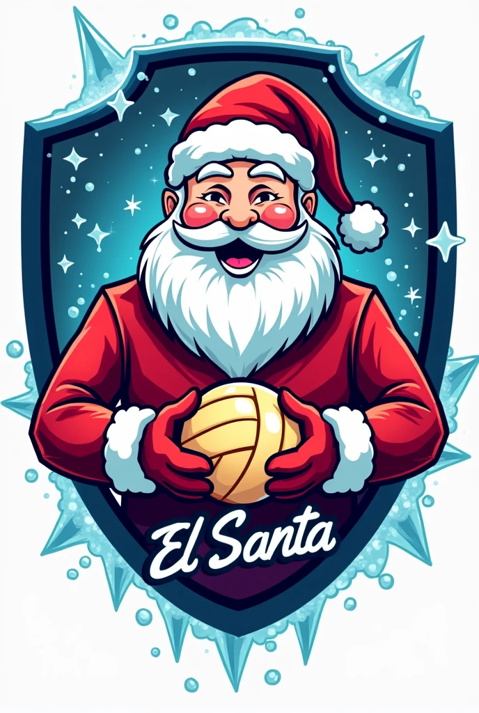 Create a volleyball team shield named El Santa 