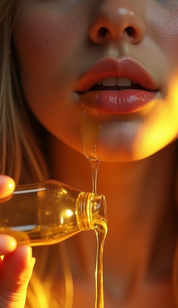 pussy lips closeup with cum dripping