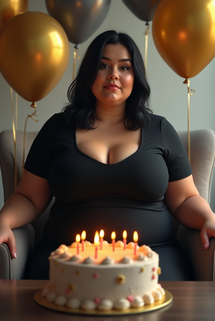 woman in sensual pose, curvy body black lingerie, medium breasts, holding birthday cake, photographic studio, balloons thrown to the ground, confetti, super realista bem detalhado em hd high qualiy, ((best qualityer, Top-notch image quality, high qualiy, Real image in high resolution, detaileds, masterpiece, professional photograpy))
INFO