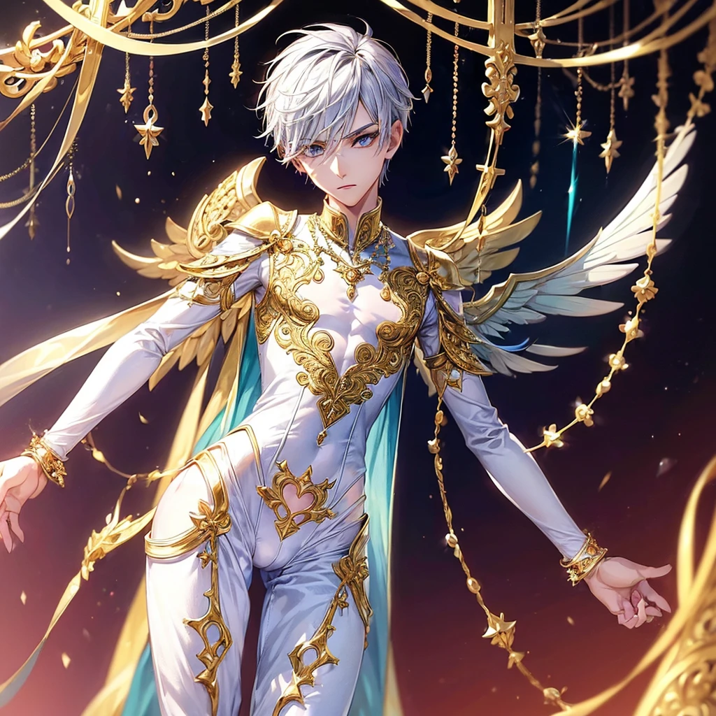 masterpiece, best quality,
1girl, (colorful), (finely detailed beautiful eyes and detailed face), cinematic lighting, ((young, petite, flat chest, tiny chest)), ((())), extremely detailed CG unity 8k wallpaper, white hair, red eyes, solo, smug smile, viewed from front, sitting, low angle view, sitting seductively, holding ruler over midriff, ((metallic golden bodypaint, bodypaint covering body)), ((licking fingers)), ((flying petal)), (Flowery meadow)
sky, cloudy_sky, building, moonlight, moon, night, (dark theme:1.3), light, fantasy,