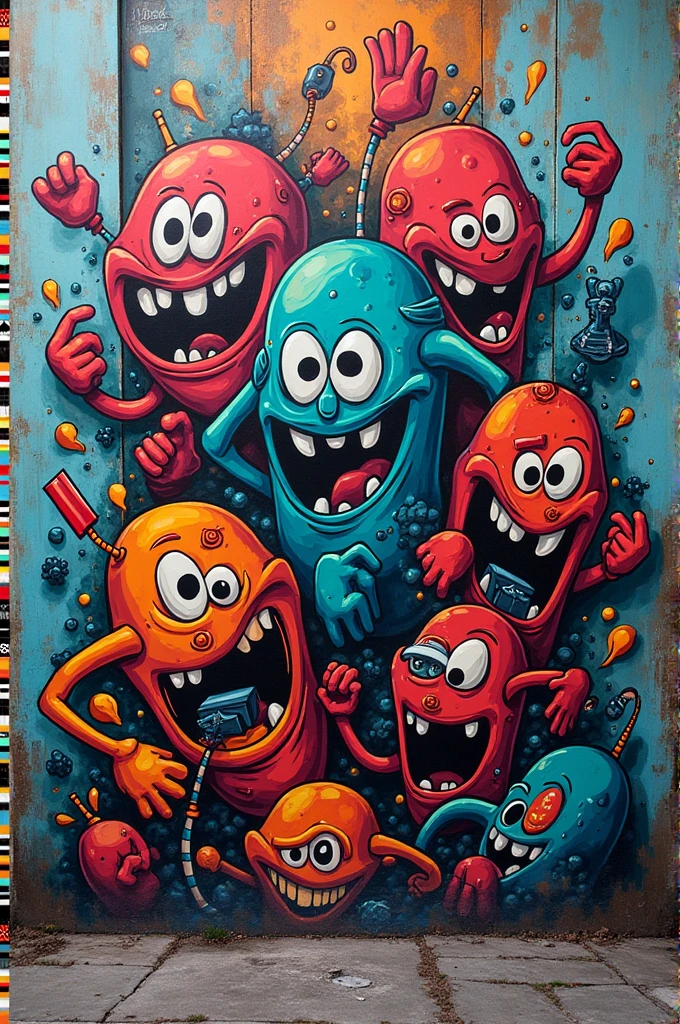 <lora:Alex Pardee Style:1>Alex Pardee Style - crazy silly colorful monsters in the style of alex pardee