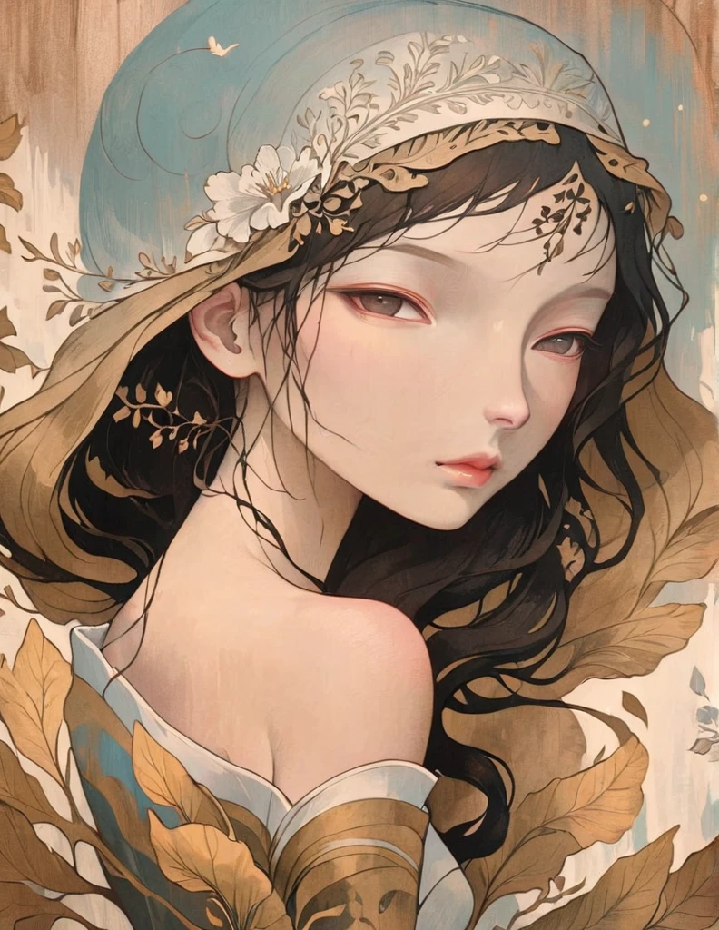 The girl contains spring, her skin is like snow, she is still like Xizi, her breasts are full, ancient Chinese green shirt, under the peach blossom tree, and the composition is exquisite, enough to become a masterpiece. This painting is undoubtedly super detailed, ultra-high-definition, high-quality gongbi art that can become an 8K wallpaper. Extremely detailed details that make the whole painting so real, so moving, Gouvitz style artwork, Guwiz, beautiful character paintings, Guwiz on ArtStation Pixiv, Guwiz on Pixiv Art Station, stunning anime face portraits, beautiful digital artwork, WLOP Rossdraws, detailed digital anime art, Guwiz masterpieces