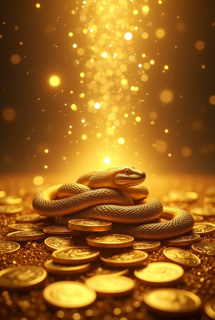 Golden dragon mobile wallpaper, Cornucopia, diamond and gold coins, background with gold details