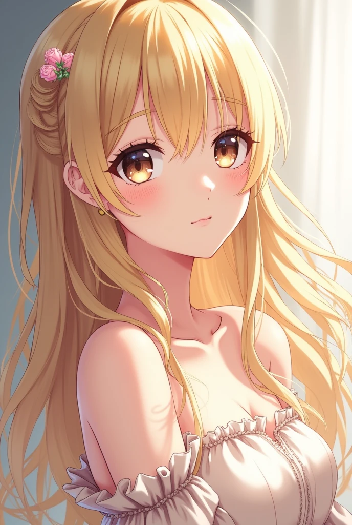 1character, Loose Braids hairstyle with Golden Highlights colouring, (masterpiece, best quality:1.2), 1girl, solo, transparent coat, sexy angel, realistic, beautiful