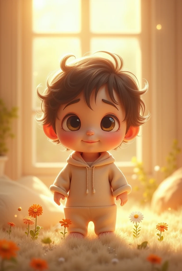 A child looking forward 
