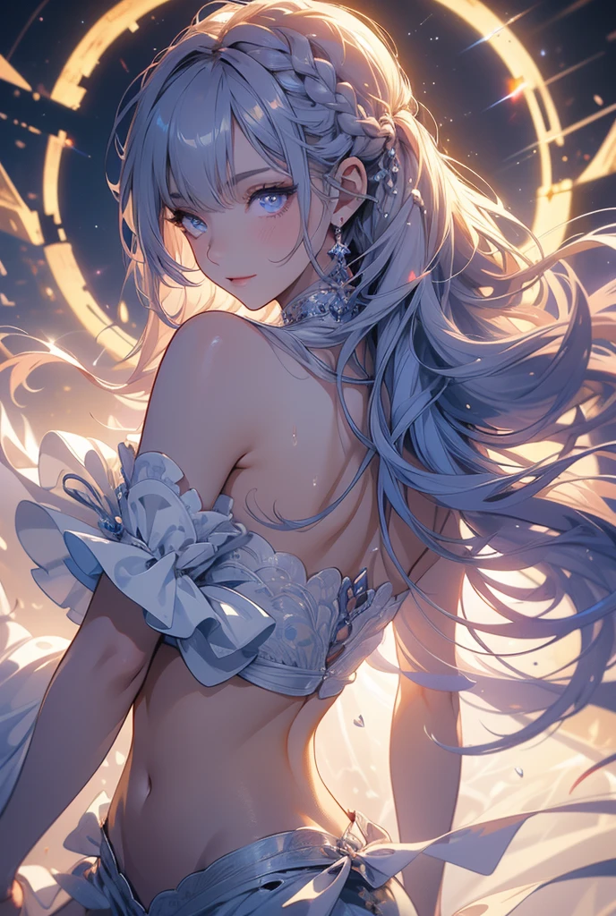 ((masterpiece)), ((Best quality)), (high resolution), (illustration), (an extremely delicate and beautiful), (ultra detailed beautiful face and eyes), nsfw,   1girl, leaning forward,  YukineChris, long hair, purple eyes, twintails, low twintails, ahoge, large breasts,volumetric lightning, moon night,knight_armor
detailed skin texture, detailed, volumetric shadow, anime screencap,Highest quality, Sorceress, ancient babylonian nobility, ((tan skin:1.2)), (brown skin color),Long hair, twin braids, hair ornament, wine colored hair, smile, Below average size breasts, bare shoulders, Leg spread、Groin、Yukine Chris、Wet condition
nude、Wet_shirt,Wet _underwear、tear_underwear
8K, masterpiece, Best_quality, high_resolution, ultra_details, detailed, 1girl, 独奏, looking_at_viewer, upper_body, braid, bangs, white_hair, hair_ribbon, hair_between_eyes, blue shorts、style(open_reg,hip_up)

sidelocks,depth_of_field,french_braid, sharp focus, perfect hands, perfect face, perfect eyes, perfect light, dynamic light, natural light, Masterpiece, Best quality, Cang、green、moon、