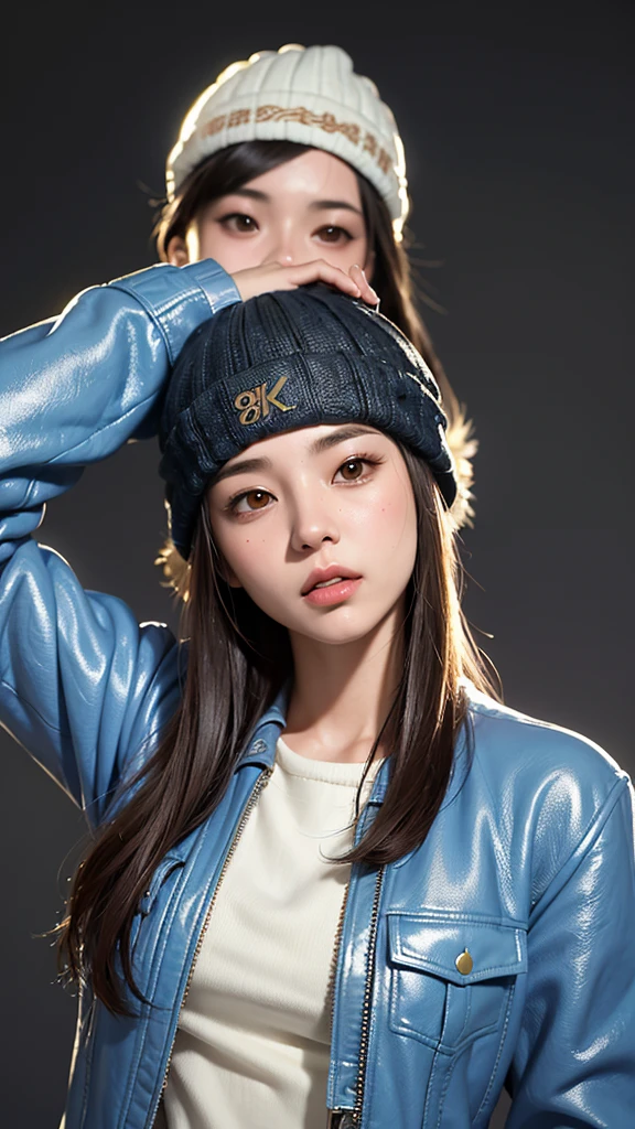 (
(8k:1.27), Highest quality, masterpiece, Ultra-high resolution:1.2) beautiful日本人女性の写真
(beautiful:1.1) (Sci-fi warrior woman:1.1) Space Soldier, (Beanie:1.61) (leather jacket:1.21) Complex and elegant, Fantasy, detailed, Metric by Greg Rutkowski and Alphonse Mucha, Gradient lighting