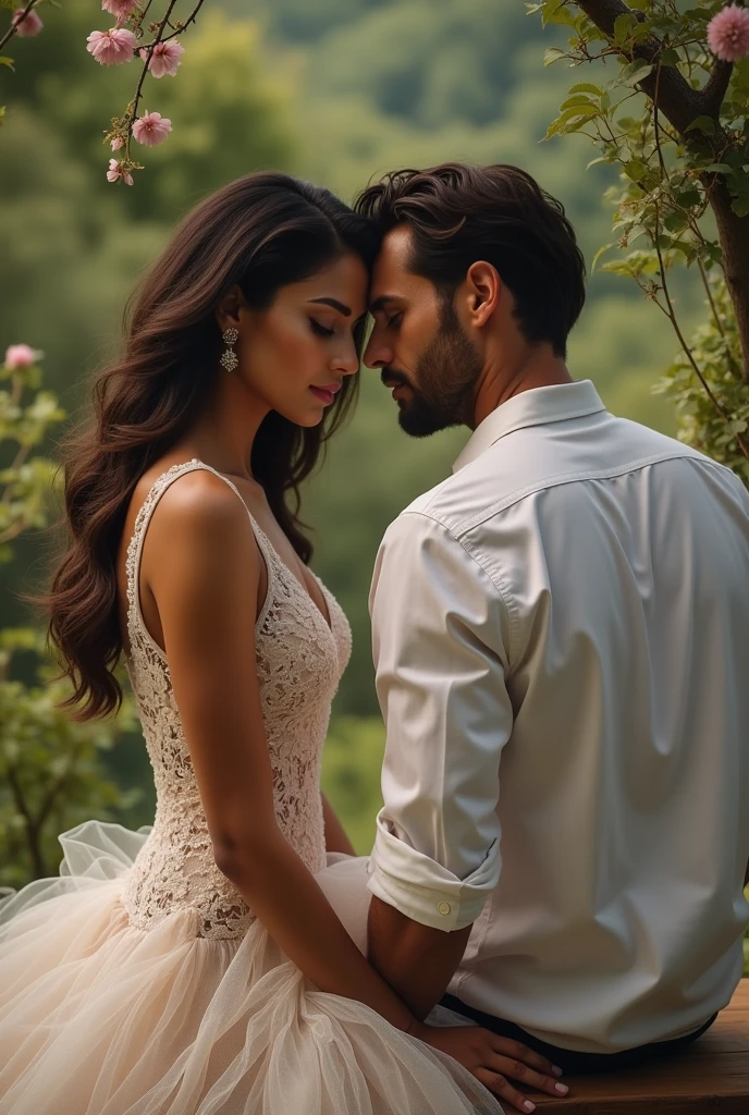 Pre-wedding, flare with white smoke