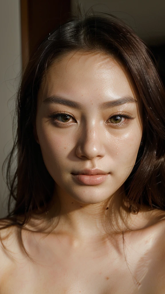 Very beautiful Chinese woman nude, (extremely beautiful face:1.3),
(show thigh up), stand up straight,
85 mm art lens, f 1.2, sharp focus, 8 k high definition, ultra detailed, photorealistic, masterpiece, perfect fingers, UHD 8k, solo female, realistic image, high detail, photo quality, best quality, ultra-detailed, masterpiece, finely detail, realistic skin texture, sharp focus, insanely detailed, intricate, detailed girl face, smooth skin
