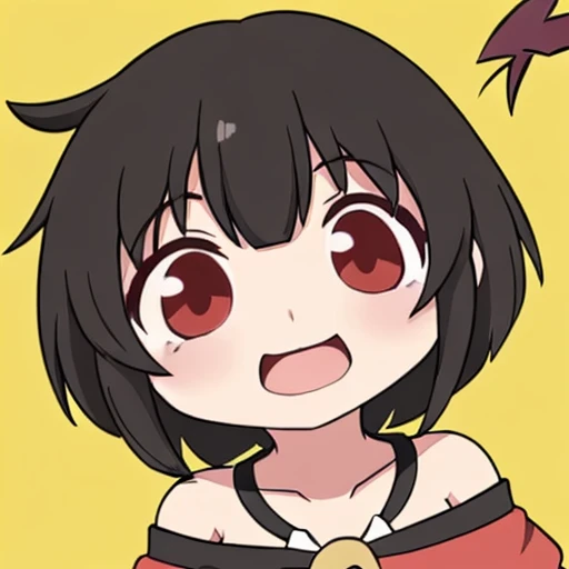 masterpiece, best quality, 1girl, megumin, chibi style  