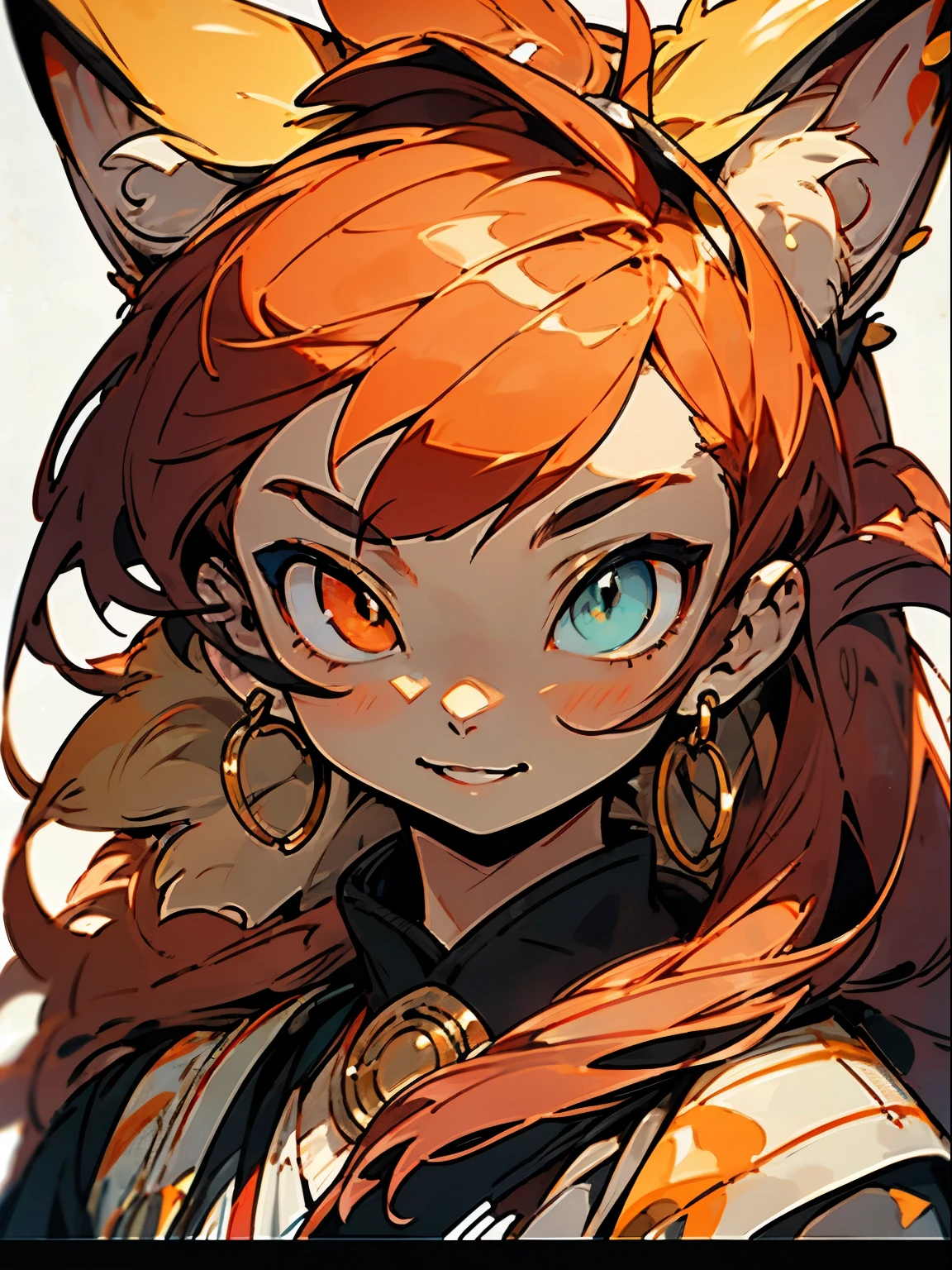 ((monsterhunter)), looking the viewer, solo, girl, shy, red cheek, bashful, embarrassed, smiling, happy, perfect face, beautiful eye, upper body