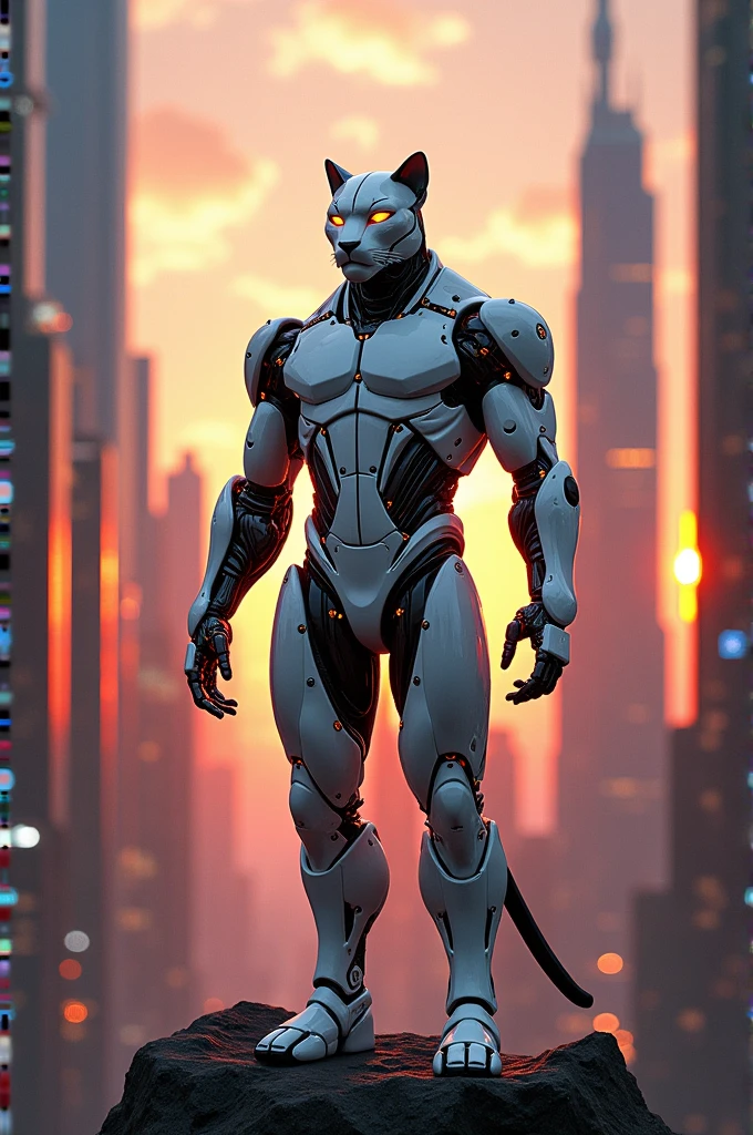 Metal Tiger, (Cyborg:1:1),  | Wire Details]:1.3), (intricate detailed), HDR, (intricate detailed, hyper detailed:1.2), Cinematography, Short Article, middle,