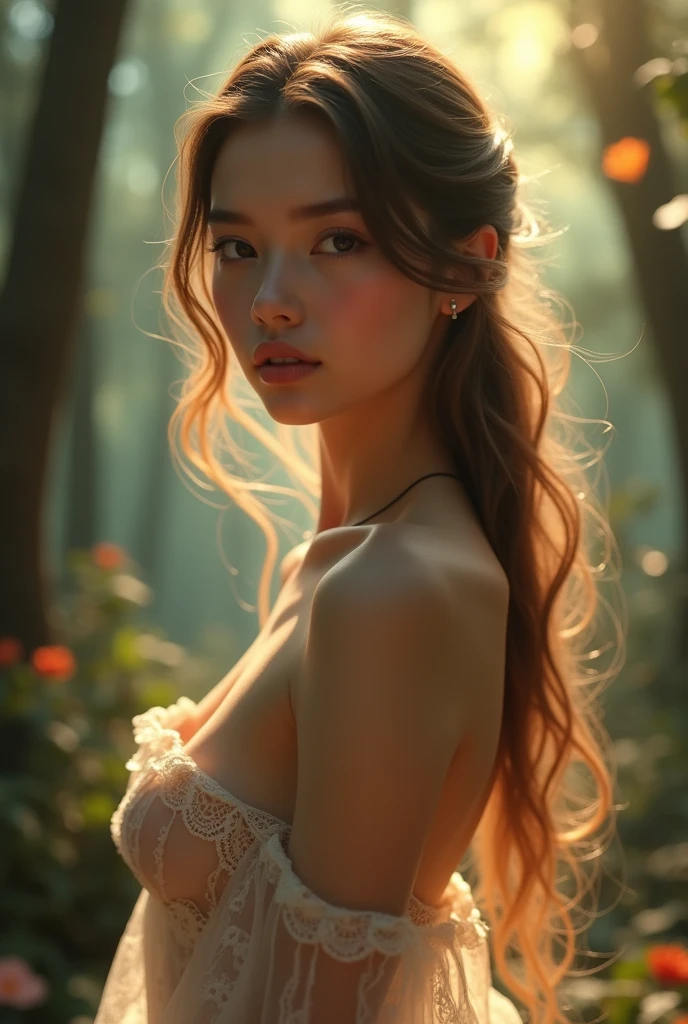 Create a beautiful woman naked