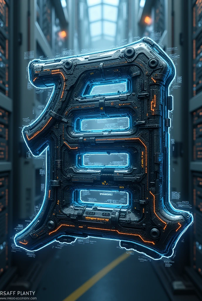 High Quality cyborg Japanese text from the word 未来