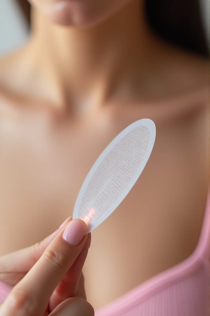 30 year old woman blonde rubbing a stick of deodorant on her breast with nothing on her body