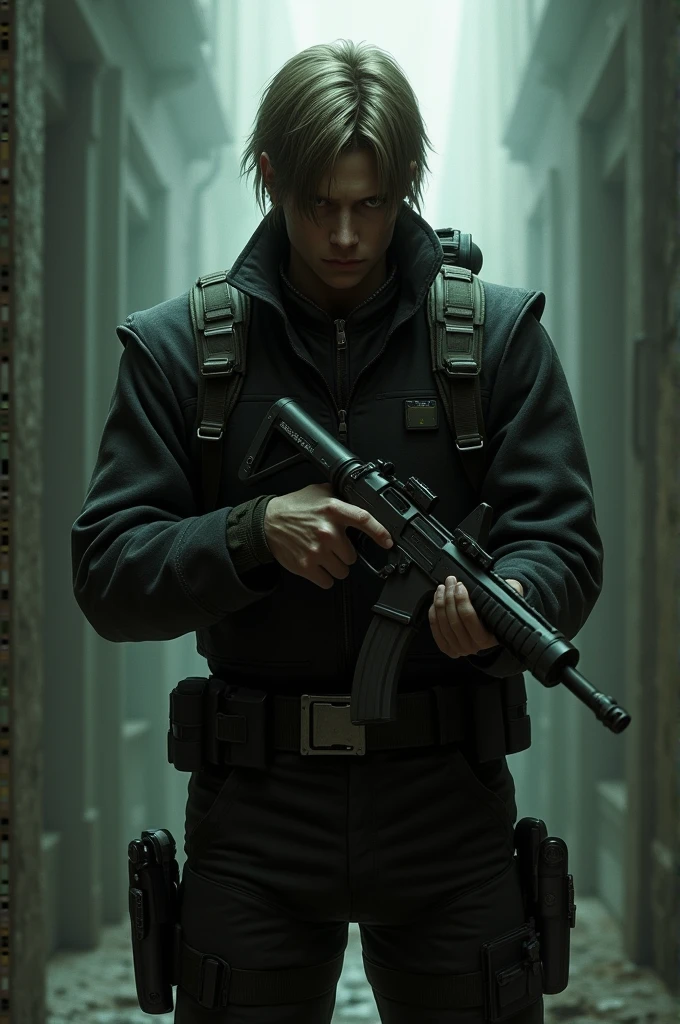 <lora:kazuma_kaneko:0.8>, dark scene, 1boy, portrait of re4leon, police uniform, bulletproof vest, (blood on face), scared, rim light, athletic, volumetric lighting, best quality, masterpiece, solo, intricate details, tonemapping, sharp focus, hyper detailed, trending on Artstation, looking at viewer, realistic <lora:sxz-leon:0.6>
