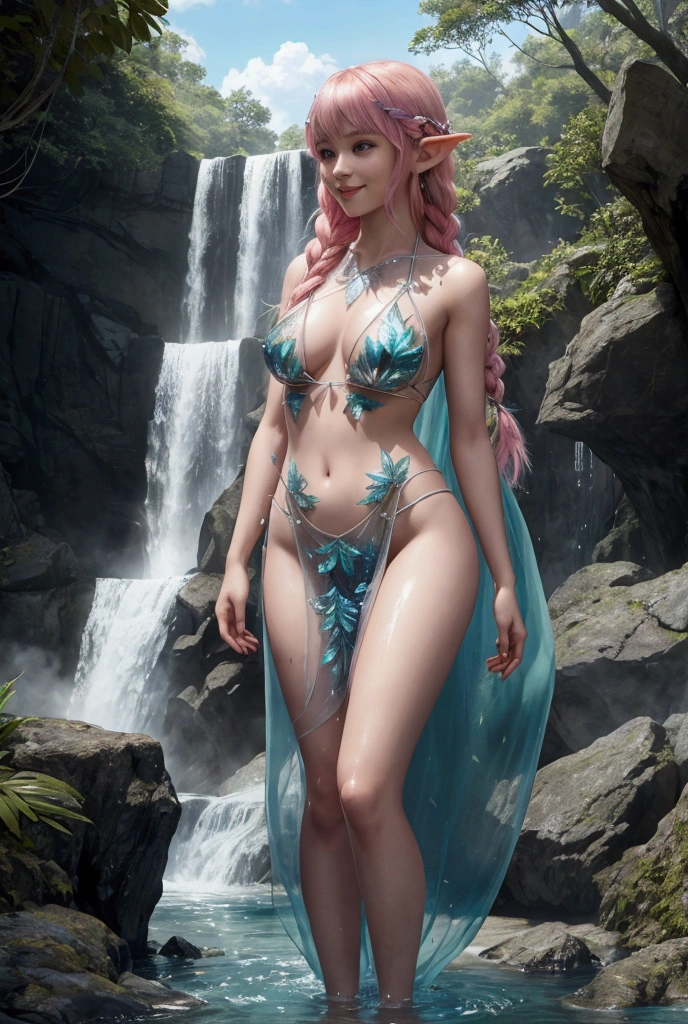 (masterpiece, Highest quality:1.3)
Lightning FF13, girl３people、 Long Hair, Pink Hair、Completely naked、All Nude、View your viewers、Upper body up、View your viewers、Singing to the Waterfall、Taki training、Body covered in water、On all fours、Hi-Hi Pose