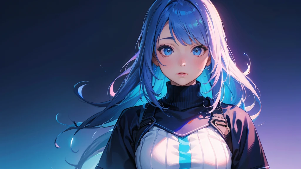 Menina anime com cabelo azul e colete vermelho com olhos azuis, estilo anime 4K, Anime Art Wallpaper 8K, arte de anime digital detalhada, badass anime 8 k, arte de anime digital, Anime Art Wallpaper 4K, Anime Art Wallpaper 4K, arte digital estilo anime, estilo anime. 8k, Papel de parede anime 4k, Anime Wallpaper 4k, 4k anime wallpapers